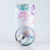 Double Wall Stainless Steel Brandy Tumbler - Succulents