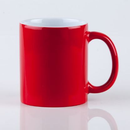 Colour Changing Coffee Mug - Red - custom artwork