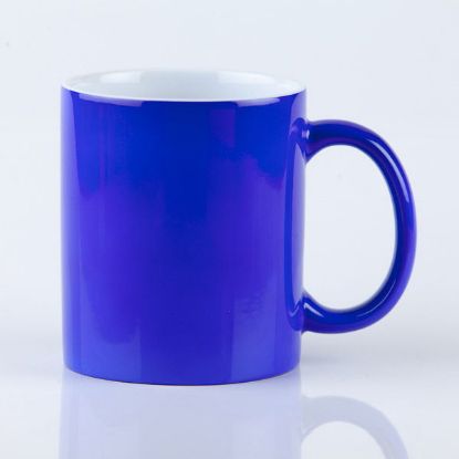 Colour Changing Coffee Mug - Blue - custom artwork	