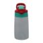 Double Wall Stainless Steel Kids Sippy Cup with Straw - Green & Red - custom artwork