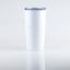 White Double Wall Stainless Steel Rum Tumbler - custom artwork