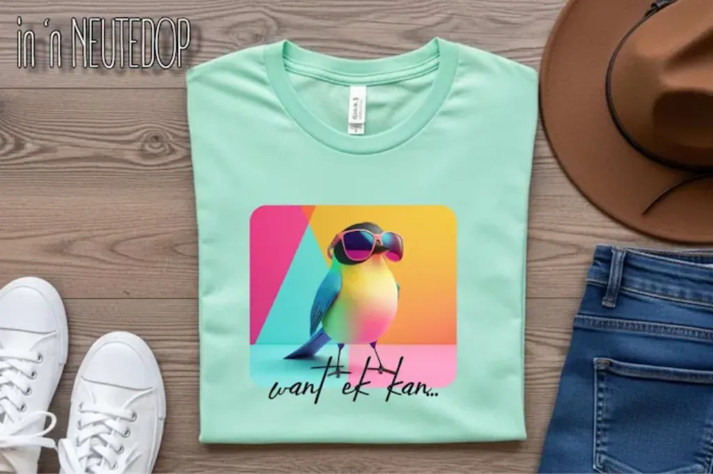 in 'n NEUTEDOP Want ek kan (met agtergrond)